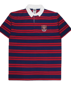 New Arrivals Cross Colours X BSU Crest Striped Rugby