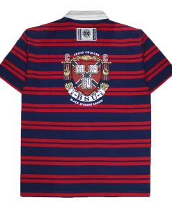 New Arrivals Cross Colours X BSU Crest Striped Rugby