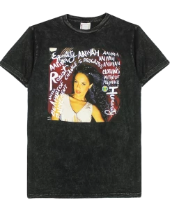 New Arrivals Cross Colours Aaliyah Message Art T Shirt - Black
