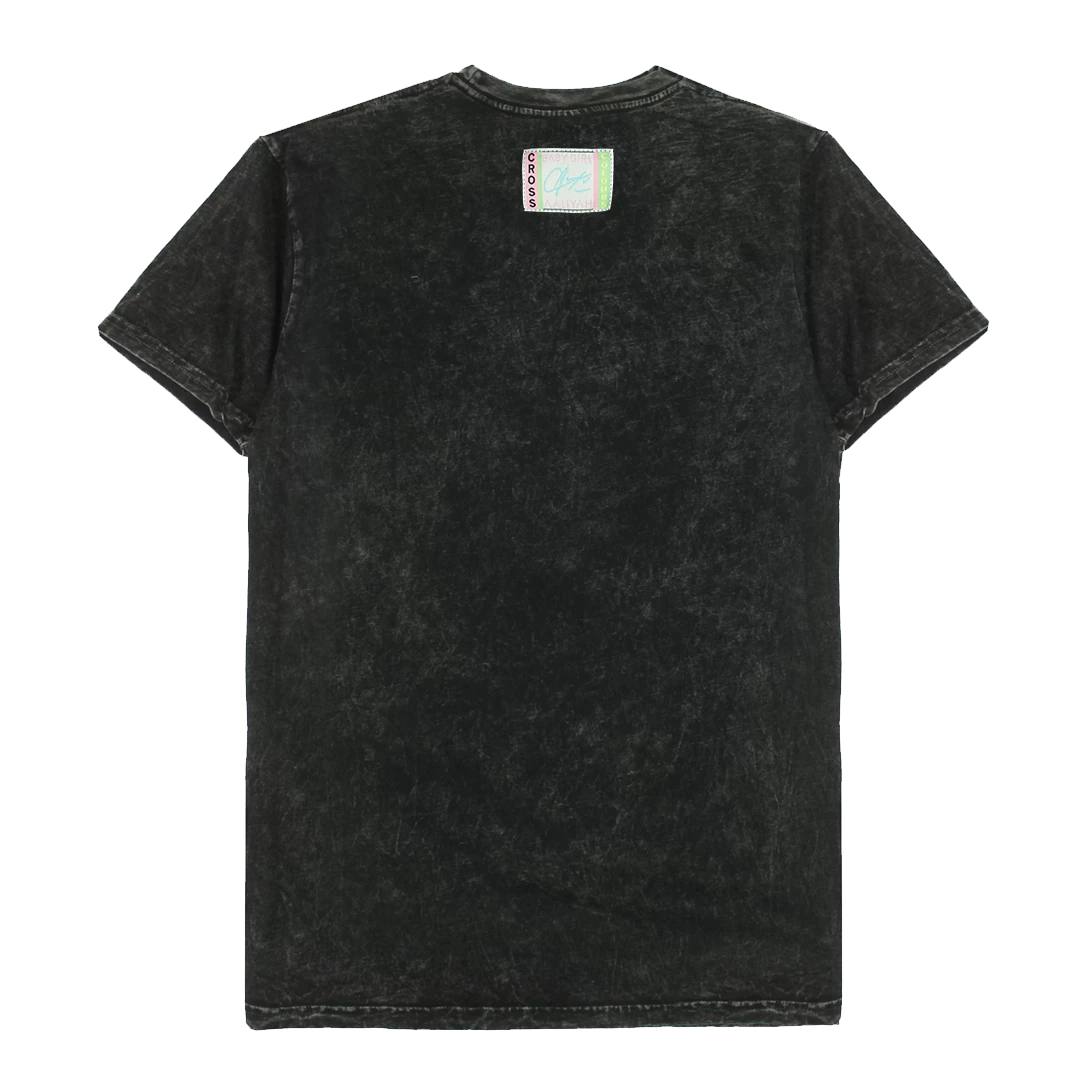 New Arrivals Cross Colours Aaliyah Message Art T Shirt - Black 4 New Arrivals Cross Colours Aaliyah Message Art T Shirt - Black