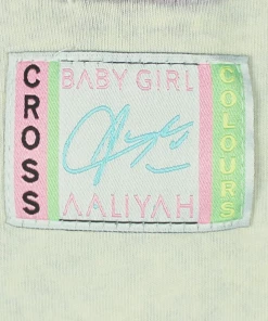 Cross Colours Aaliyah Strike A Pose T Shirt - White Mineral 7 Cross Colours Aaliyah Strike A Pose T Shirt - White Mineral