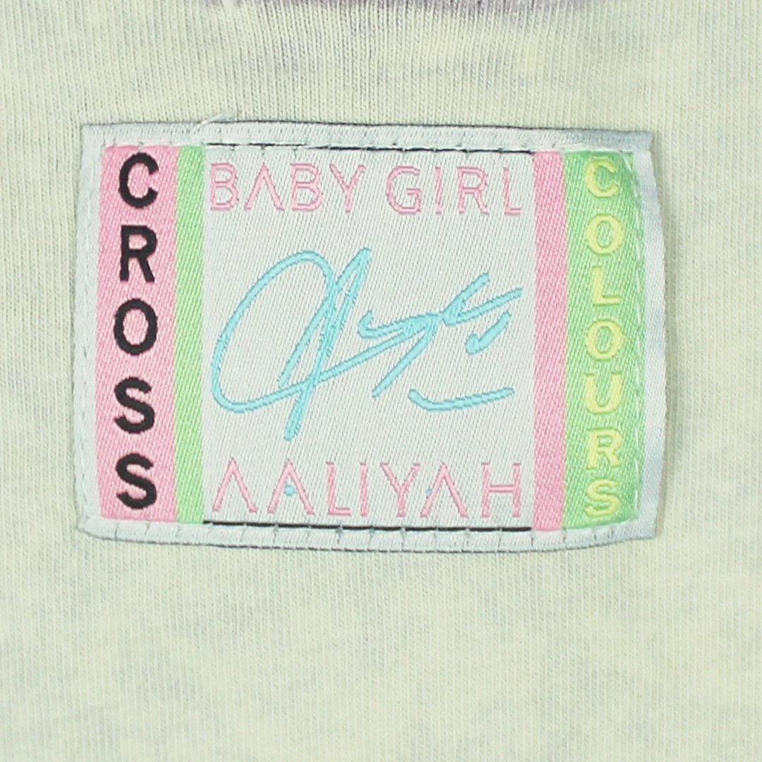 Cross Colours Aaliyah Strike A Pose T Shirt - White Mineral 5 Cross Colours Aaliyah Strike A Pose T Shirt - White Mineral