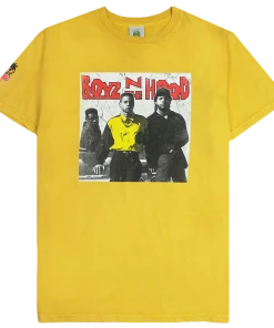 Cross Colours BNTH Dem Boyz T Shirt - Yellow New Arrivals