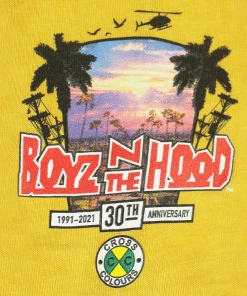 Cross Colours BNTH Dem Boyz T Shirt - Yellow New Arrivals