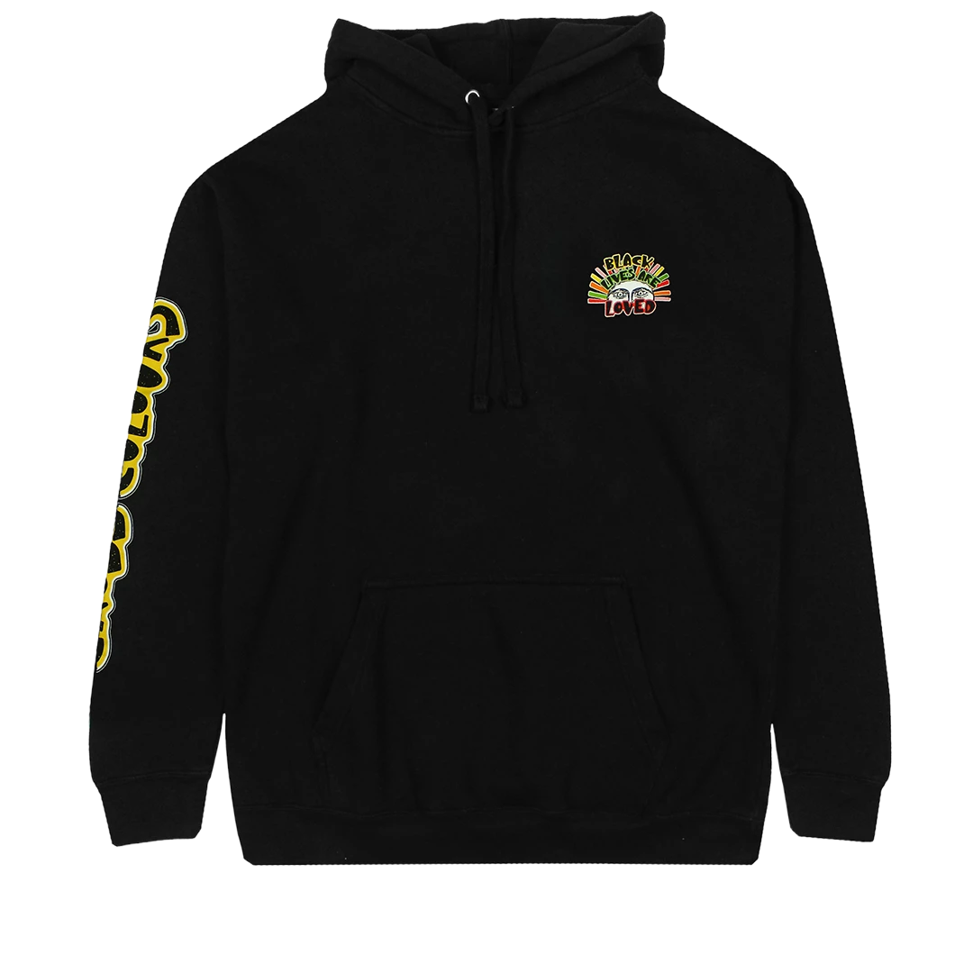 Cross Colours Black Lives Are Loved Hoodie - Black 3 Cross Colours Black Lives Are Loved Hoodie - Black