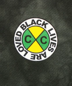 Cross Colours Black Lives For Peace Hoodie- Blk/Gry Tie Dye New Arrivals