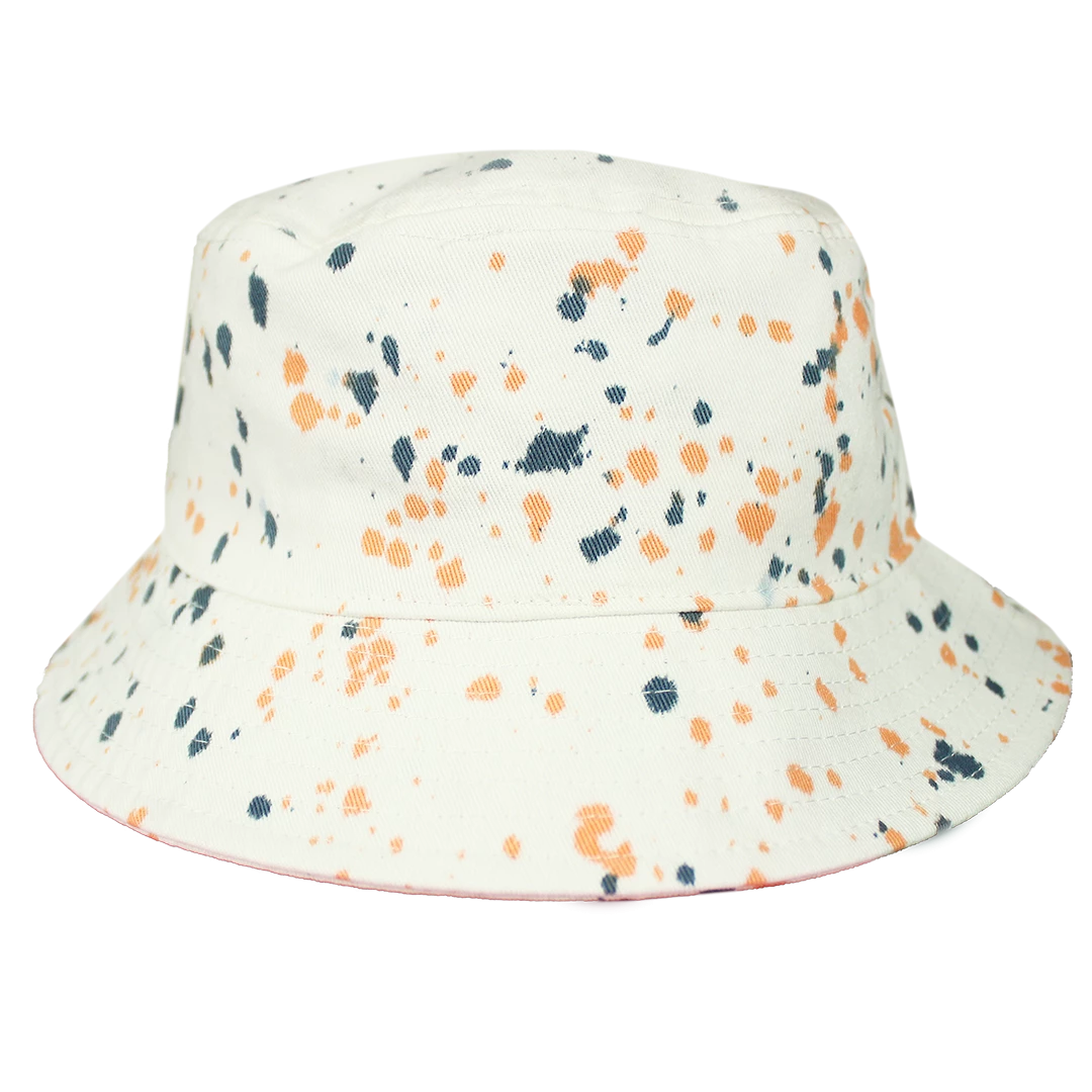 New Arrivals Cross Colours Circle Logo Bucket Hat - Paint Splatter 4 New Arrivals Cross Colours Circle Logo Bucket Hat - Paint Splatter