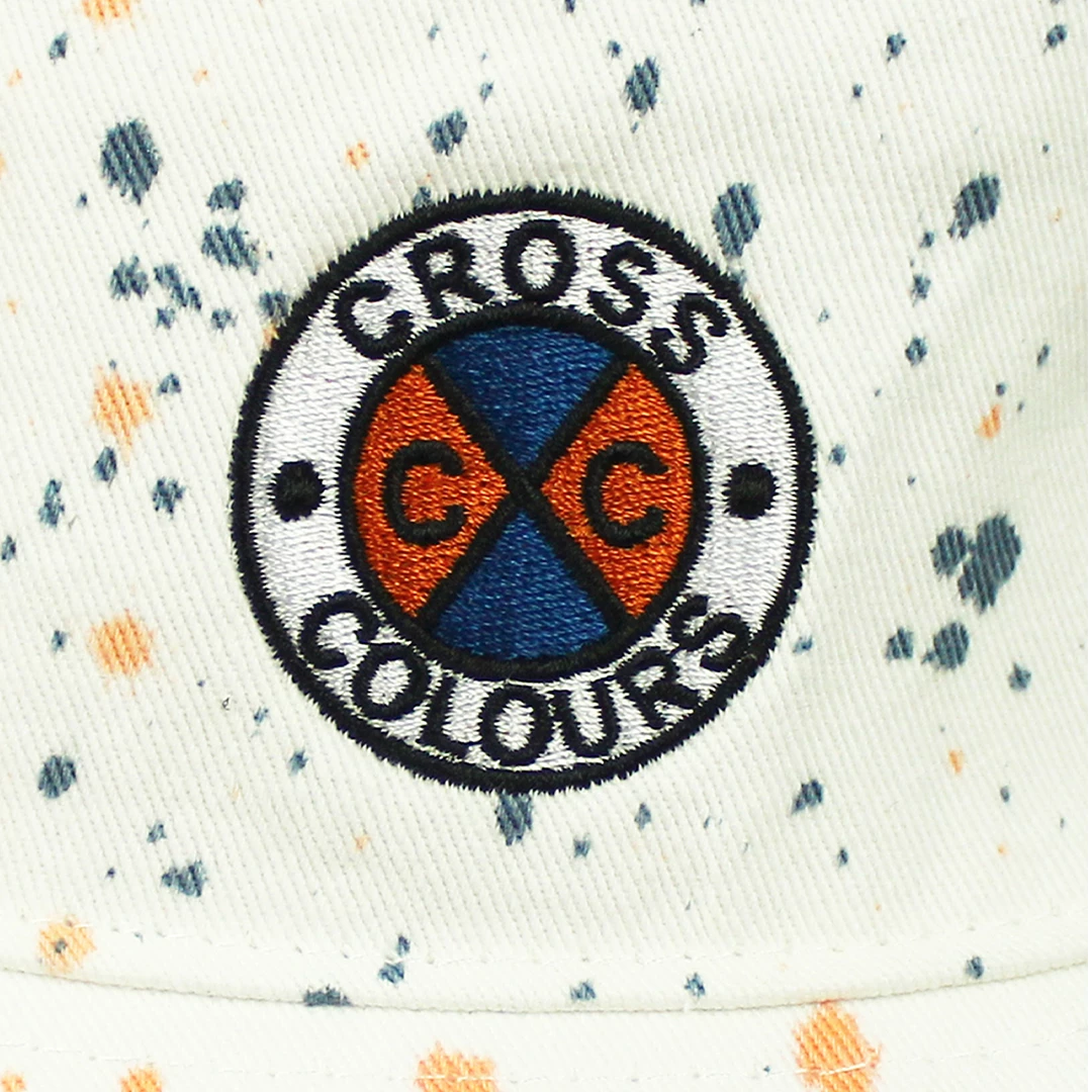 New Arrivals Cross Colours Circle Logo Bucket Hat - Paint Splatter 6 New Arrivals Cross Colours Circle Logo Bucket Hat - Paint Splatter
