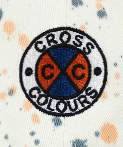 New Arrivals Cross Colours Circle Logo Dad Hat - Paint Splatter