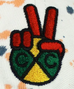 New Arrivals Cross Colours Circle Logo Dad Hat - Paint Splatter