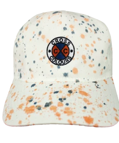New Arrivals Cross Colours Circle Logo Dad Hat - Paint Splatter