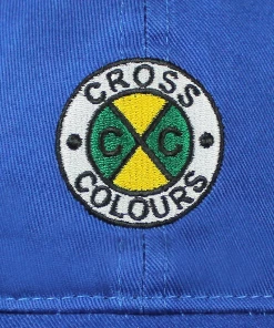 Cross Colours Circle Logo Dad Hat - Royal Mineral New Arrivals