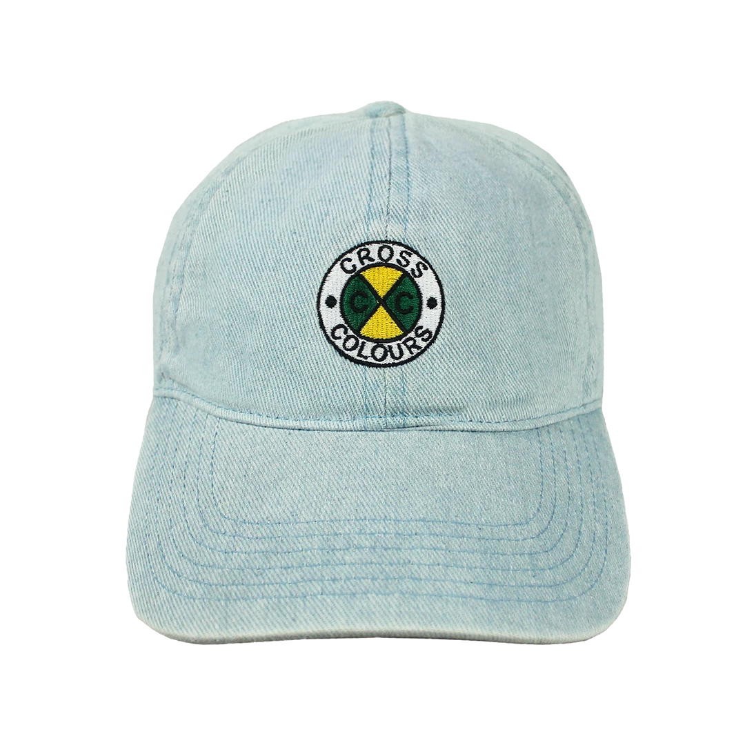 New Arrivals Cross Colours Circle Logo Dad Hat - Vintage Indigo