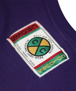 New Arrivals Cross Colours Circle Logo L/S T-Shirt - Purple