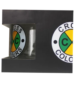 New Arrivals Cross Colours Circle Logo Mug
