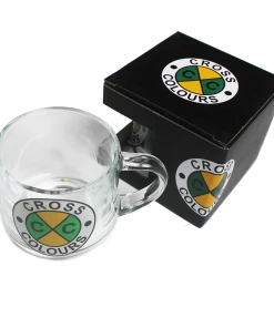 New Arrivals Cross Colours Circle Logo Mug