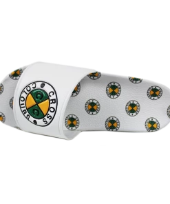 Cross Colours Circle Logo Slides - White New Arrivals