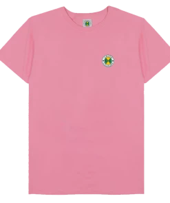 Cross Colours Circle Logo T Shirt - Pink New Arrivals