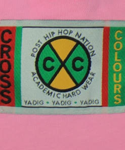Cross Colours Circle Logo T Shirt - Pink New Arrivals