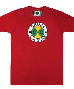 New Arrivals Cross Colours Circle Logo T-Shirt - Red