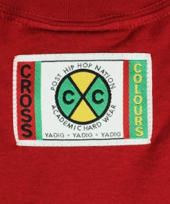 New Arrivals Cross Colours Circle Logo T-Shirt - Red