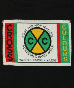 New Arrivals Cross Colours Color Block Crop T Shirt - Multi