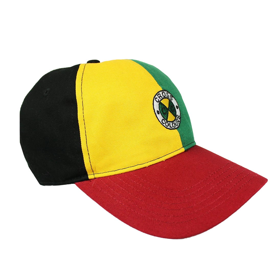 New Arrivals Cross Colours Color Block Dad Hat - Multi