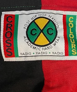 New Arrivals Cross Colours Color Block L/S Baseball Jersey - R/B/G