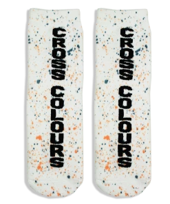 Cross Colours Crew Socks - Paint Splatter