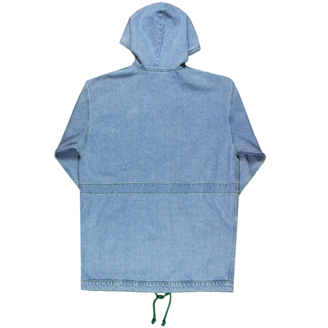 Cross Colours Denim Hooded Barn Jacket - Vintage Indigo New Arrivals