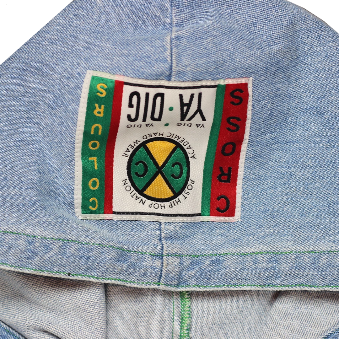 Cross Colours Denim Hooded Barn Jacket - Vintage Indigo New Arrivals
