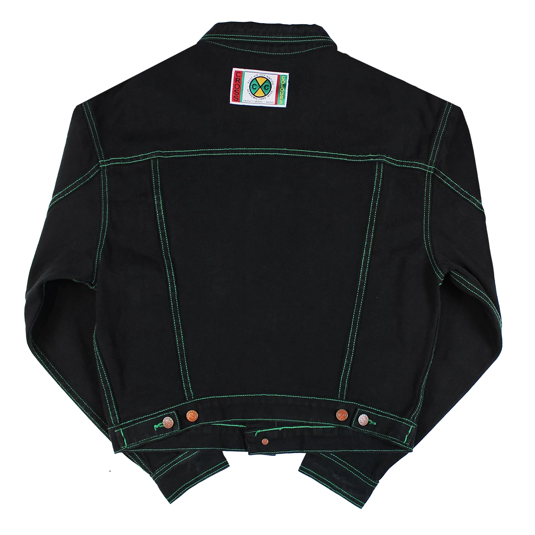 New Arrivals Cross Colours Classic Exaggerated Shoulder Jacket - Black 4 New Arrivals Cross Colours Classic Exaggerated Shoulder Jacket - Black