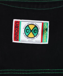 New Arrivals Cross Colours Classic Exaggerated Shoulder Jacket - Black 11 New Arrivals Cross Colours Classic Exaggerated Shoulder Jacket - Black