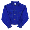 New Arrivals Cross Colours Classic Exaggerated Shoulder Jacket - Cobalt Blue