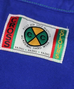 New Arrivals Cross Colours Classic Exaggerated Shoulder Jacket - Cobalt Blue