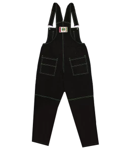 Cross Colours Classic Brushed Twill Overalls - Black