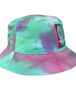 Cross Colours Flag Logo Bucket Hat - Tie Dye