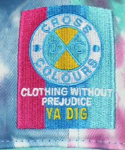 Cross Colours Flag Logo Dad Hat - Tie Dye New Arrivals