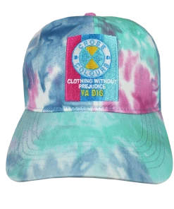 Cross Colours Flag Logo Dad Hat - Tie Dye New Arrivals