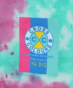 Cross Colours Flag Logo Short - Tie Dye