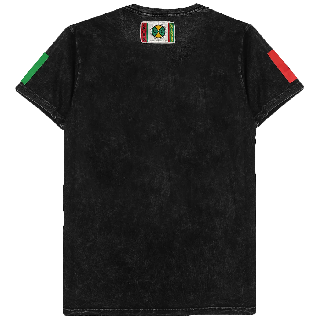 Cross Colours Flag Logo T-Shirt - Black Mineral 4 Cross Colours Flag Logo T-Shirt - Black Mineral