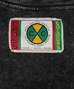 Cross Colours Flag Logo T-Shirt - Black Mineral 7 Cross Colours Flag Logo T-Shirt - Black Mineral
