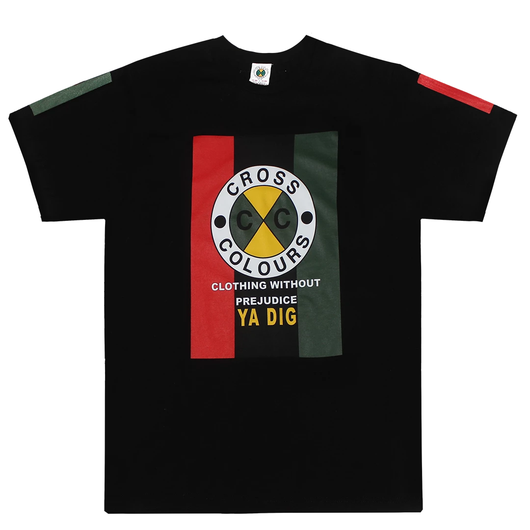 Cross Colours Flag Logo T-Shirt - Black 3 Cross Colours Flag Logo T-Shirt - Black