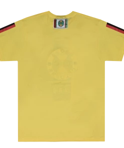 Classic Logos Cross Colours Flag Logo T-Shirt - Yellow