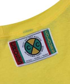 Classic Logos Cross Colours Flag Logo T-Shirt - Yellow
