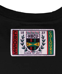 Cross Colours HBCU Flag T-Shirt - Black New Arrivals