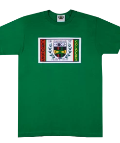 Cross Colours HBCU Flag T-Shirt - Green New Arrivals