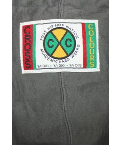 New Arrivals Cross Colours Label Logo Hoodie - Black Enzyme