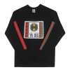 Classic Logos Cross Colours Label Logo L/S T-Shirt - Black