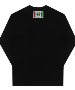 Classic Logos Cross Colours Label Logo L/S T-Shirt - Black